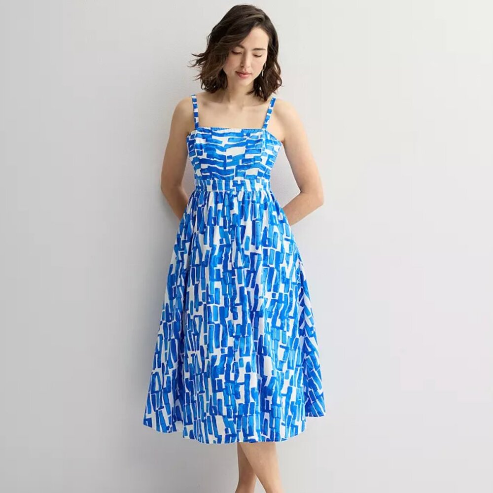Nine West Kohl's Square Neck A-Line Dress